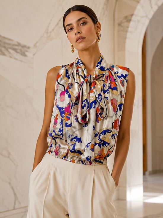 Emilio Pucci Tops - Emilio Pucci Archivo Ranuncoli Silk Blouse